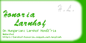 honoria larnhof business card